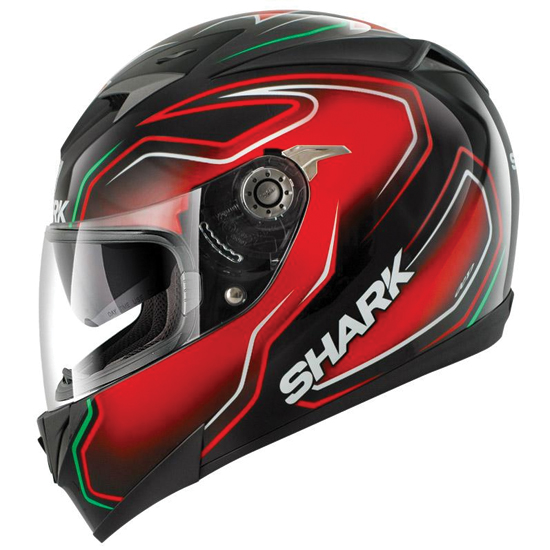 CASQUE INTÉGRAL SHARK S700 S GUINTOLI NOIR ROUGE VERT
