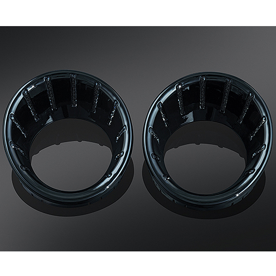 BLACK L.E.D. SPEEDO/TACH BEZELS BLUE