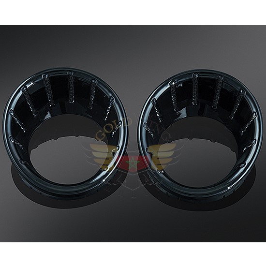 BLACK L.E.D. SPEEDO/TACH BEZELS BLUE 7288