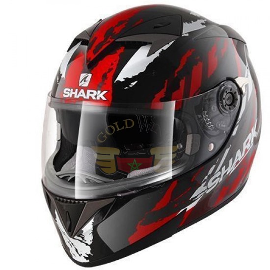 S700 PINLOCK OXYD   Black red silver HE0458EKRSL