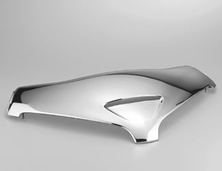 Décoration chromée de bulle de carénage  08F86-MCA-100J