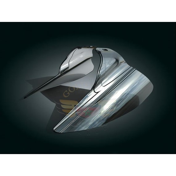 SADDLE SHIELDS,  REFL. SMOKE, 09-UP TOURING