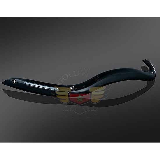 L.E.D. WINDSHIELD TRIM FOR FLTR GLOSS BLACK 1339