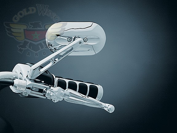 PAIR MAGNUM MIRROR SMALL,CHROME