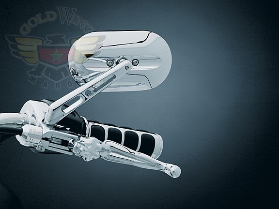 PAIR MAGNUM MIRROR LARGE, CHROME