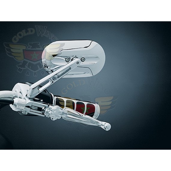 PAIR MAGNUM MIRROR LARGE, CHROME