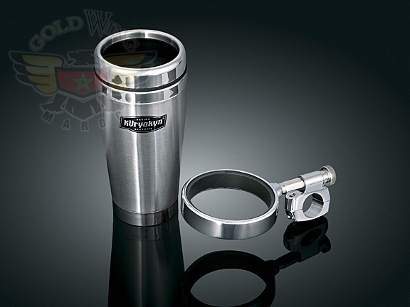 UNV. DRINK HOLDER W/STAINLESS MUG FOR 1 HANDLEBAR MOUNT