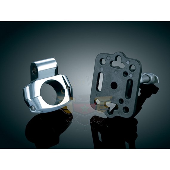 PREM CHROME ACCESSORY MOUNT, 1" BARS-PREM CHROME ACCESSORY MOUNT, 1" BARS