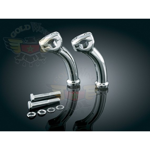 CHROME SMOOTH STYLE RISERS    