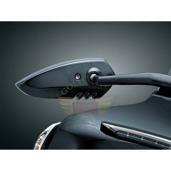 BLACK WINDSHIELD MOUNT SCYTHE MIRRORS-BLACK WINDSHIELD MOUNT SCYTHE MIRRORS
