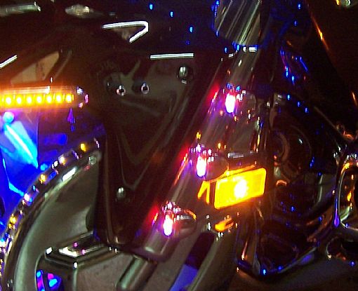 1800 Red,Amber, Blue LED Fork Light Kit