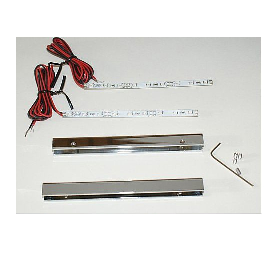 Amber LED Windshield Edge Light Pair