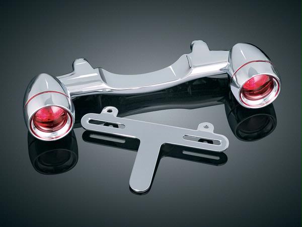 CUSTOM REAR TURN SIGNAL MNT W/BULLET TURN SIGNALS