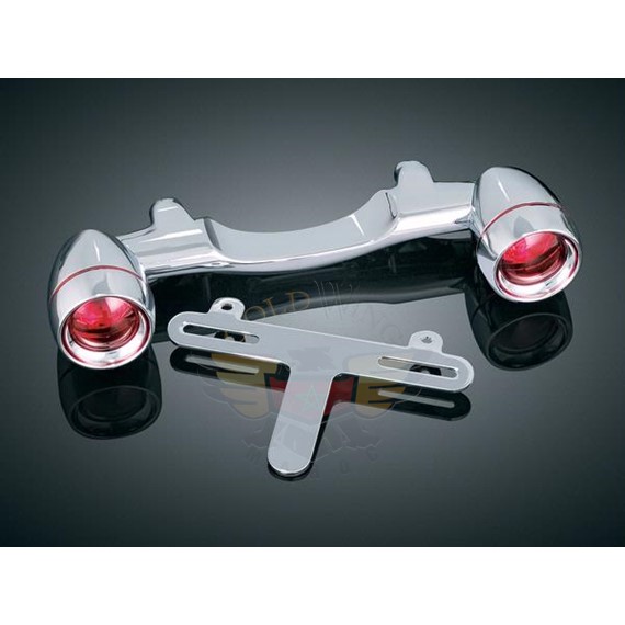 CUSTOM REAR TURN SIGNAL MNT W/BULLET TURN SIGNALS