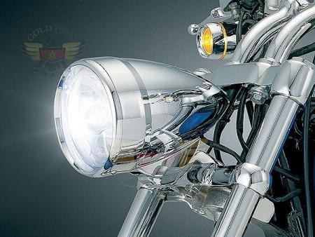 "*5 3/4"" CHROME BOTTOM MNT HEADLIGHT"
