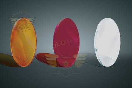 *REPLACEMENT SM RED LENS, GLASS f/BULLET LIGHT