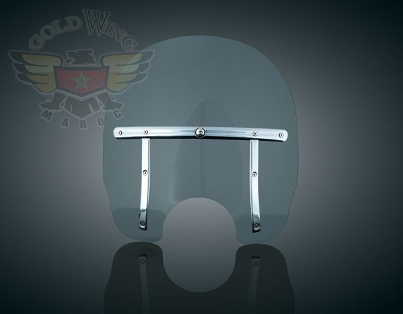 MID WINDSHIELD W/SM CUTOUT, LIGHT SMOKE