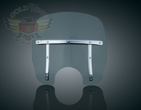 LOW WINDSHIELD W/SM CUTOUT, LIGHT SMOKE