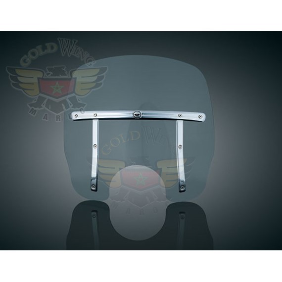 LOW WINDSHIELD W/SM CUTOUT, LIGHT SMOKE