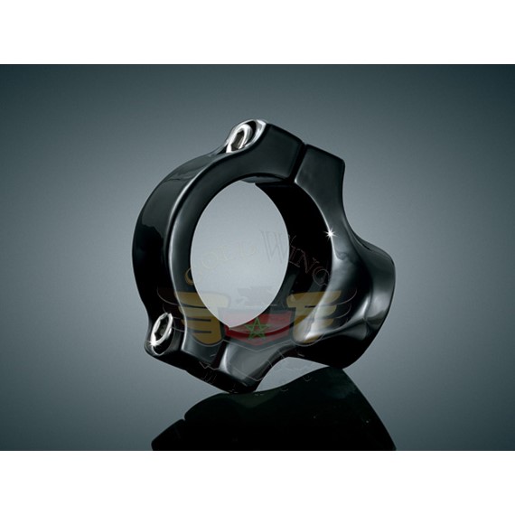 SIDE MNT LIC PLATE CLAMP, BLACK, 1-1/4-SIDE MNT LIC PLATE CLAMP, BLACK, 1-1/4