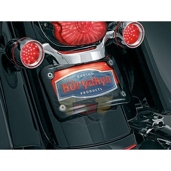 CURVED LICENSE PLATE MOUNT, BLACK: FLHX-CURVED LICENSE PLATE MOUNT, BLACK: FLHX
