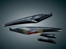 BLACK SADDLEBAG ACCENT W/LED LIGHT BARS 3249