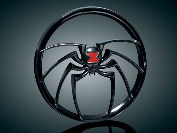 WIDOW MEDALLION, BLACK