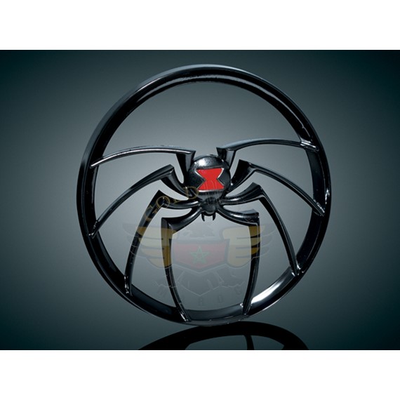 WIDOW MEDALLION, BLACK-WIDOW MEDALLION, BLACK