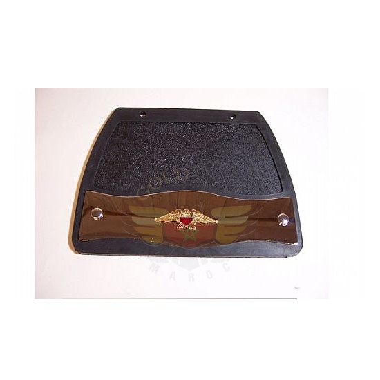 Trike Mud Flap with Chrome Insert-Trike Mud Flap with Chrome Insert