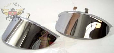 4 1/2" Chrome Visor Each