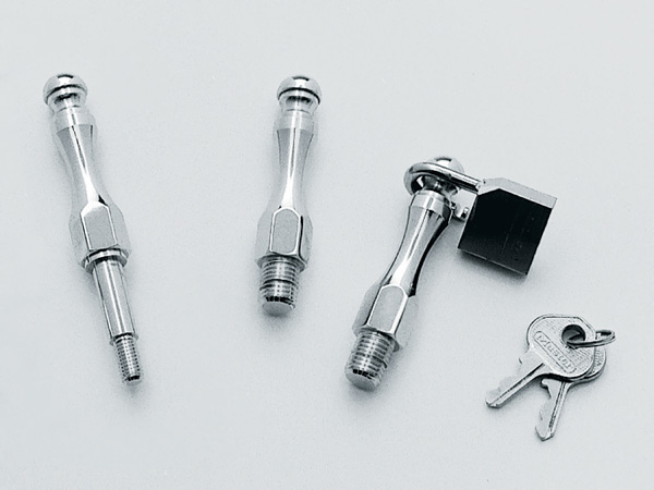 HELMET MIRROR STUD HLDR W/LOCK