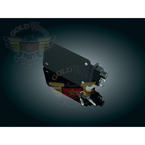 LICENSE PLATE HELMET LOCK W/MOUNT