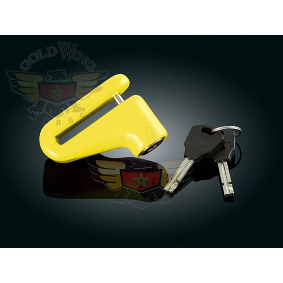 MINI DISC LOCK, YELLOW
