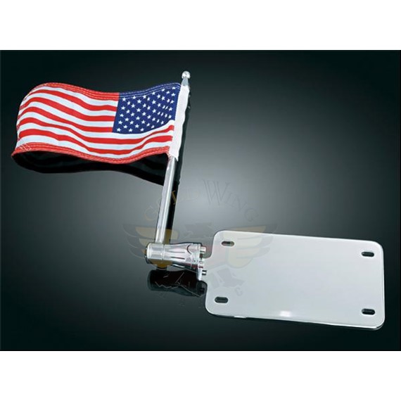 LICENSE PLATE MOUNTED FLAG-LICENSE PLATE MOUNTED FLAG