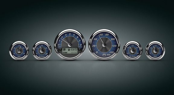 MEDALLION GAUGE KIT,BLUE TRADITION,04-UP