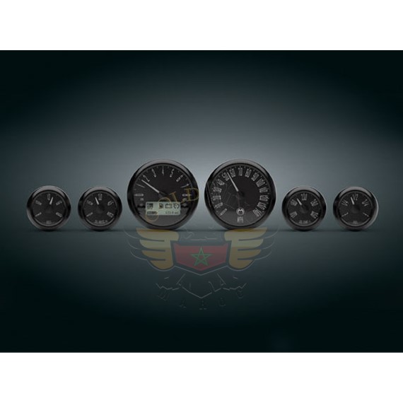 MEDALLION GAUGE KIT, JUST BLACK, 04-UP-MEDALLION GAUGE KIT, JUST BLACK, 04-UP