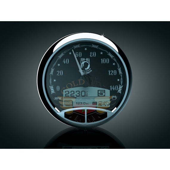 MEDALLION 5 IN GAUGE, POW,04-UP SOFTAIL-MEDALLION 5 IN GAUGE, POW,04-UP SOFTAIL