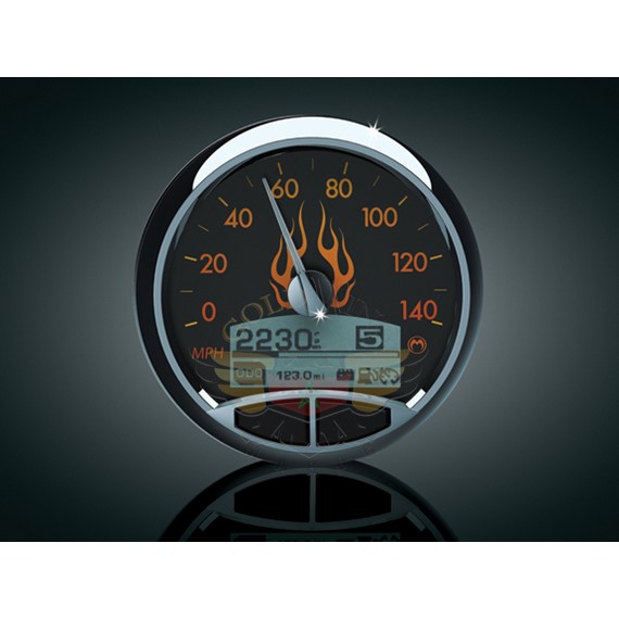 MEDALLION 5 IN GAUGE, FLAMES, 04-UP SOFT-MEDALLION 5 IN GAUGE, FLAMES, 04-UP SOFT