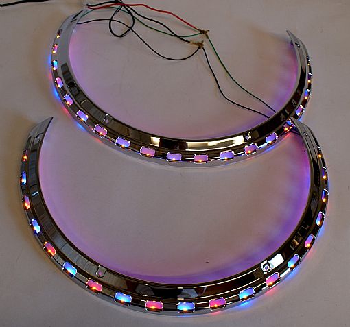 1800 Red, Blue, & Amber LED Light Rings