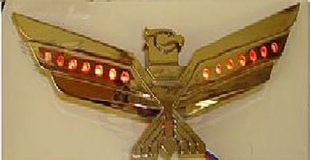 Red LED Lighted Gold Emblem