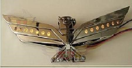 Amber LED Chrome Eagle Emblem