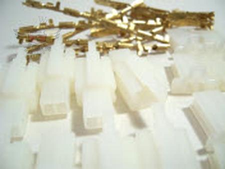 10pk Fem/Male conn w/brass term-2 wires