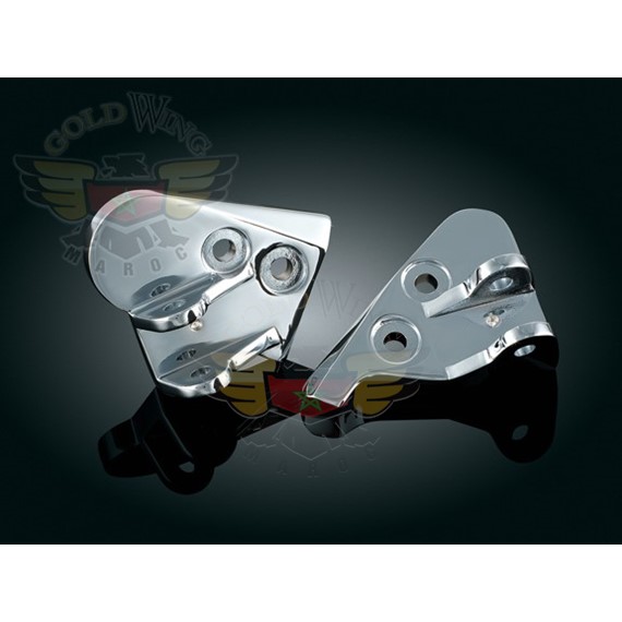 CHROME FOOTPEG MOUNTS FOR GL1800