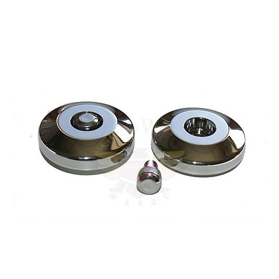 CanAm Chrome End Caps-CanAm Chrome End Caps