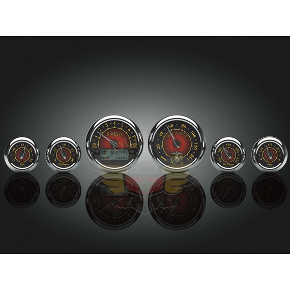 MEDALLION GAUGE KIT, USMC, 96-03 BAGGER-MEDALLION GAUGE KIT, USMC, 96-03 BAGGER