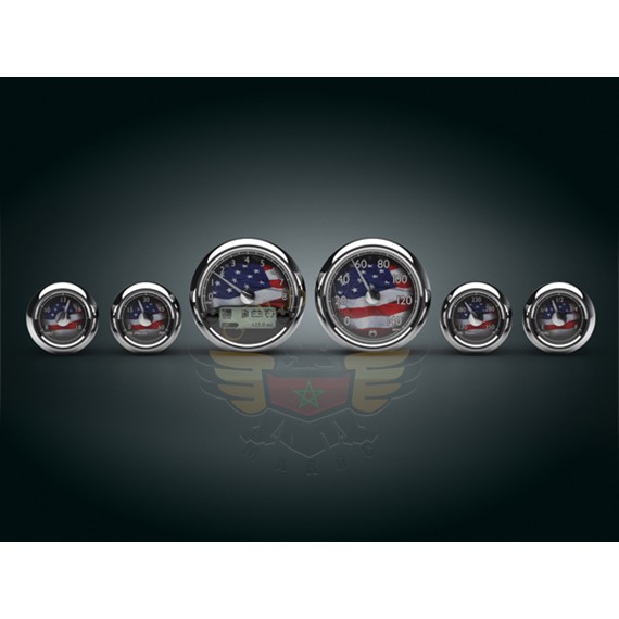 MEDALLION GAUGE KIT, USA, 96-03 BAGGERS-MEDALLION GAUGE KIT, USA, 96-03 BAGGERS