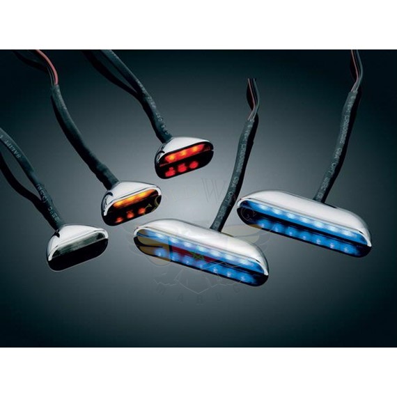 *L.E.D. LOUVER LIGHTS 1" BLUE-*L.E.D. LOUVER LIGHTS 1" BLUE