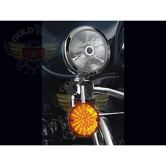 "FRONT LED T.S. CONV. - 3-1/4"" FLAT - AMBER LENS"