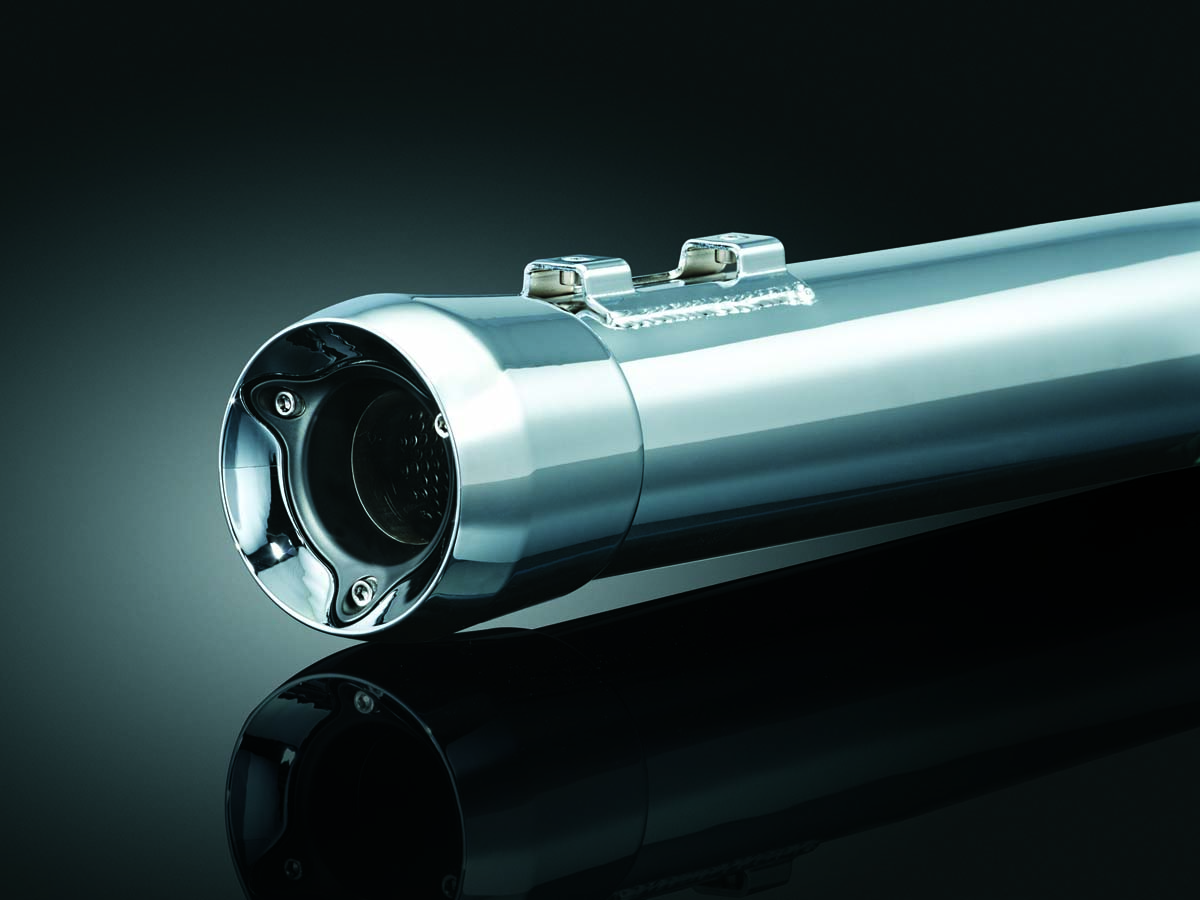 CRUSHER MUFFLERS W/TRIDENT TIP, '95-UP TOURING