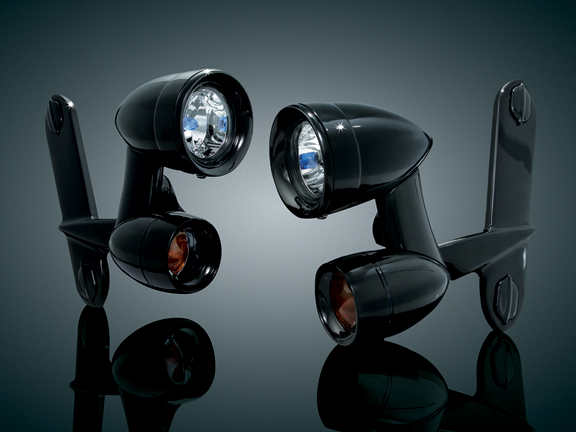 DRIVING LIGHTS- FLHX, FLHT, FLHTC, BLACK